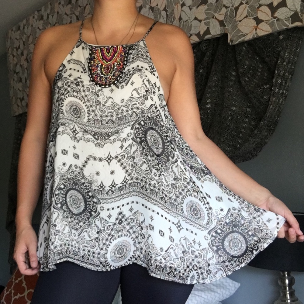 Black and White Loose Top